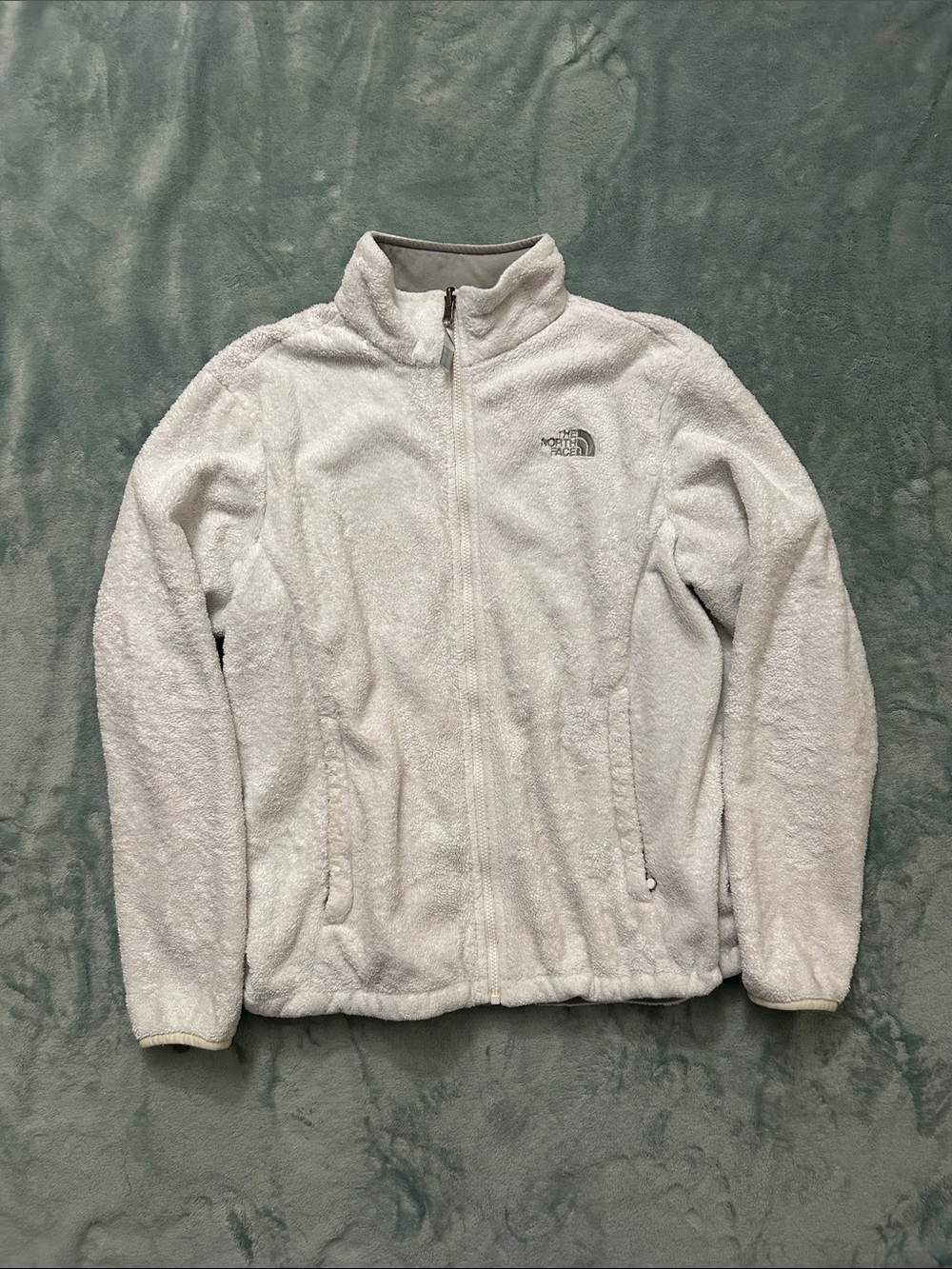 The North Face Ivory Sherpa Zip-Up Jacket